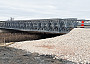 Manitoba Transportation and Infrastructure installed this temporary Acrow modular steel bridge over the Morris River near Brunkild in 2025 following an emergency closure of PTH #3.