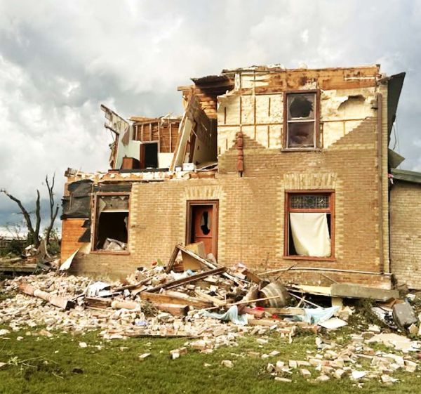 Tornado southeast of Rossburn destroys century home