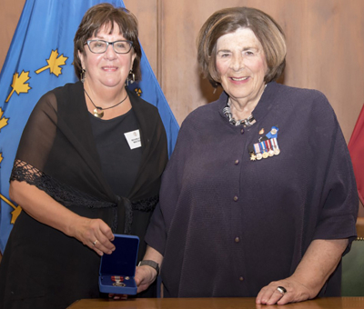 MacTavish awarded Sovereign’s volunteer medal