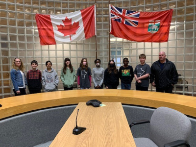 Scott Bateman Students  build model of  a Resilient Community