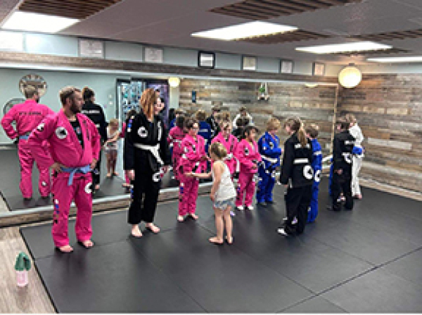 Martial arts classes on