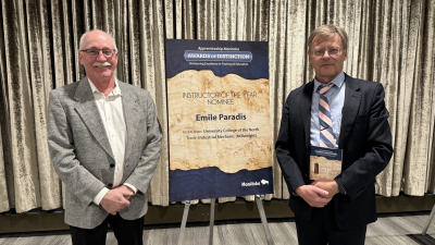 UCN instructor nominated for apprenticeship award