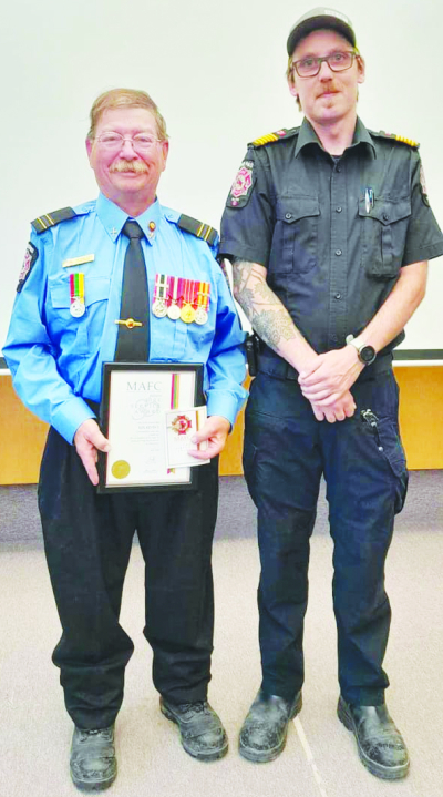 35 years of fire service recognized by MAFC