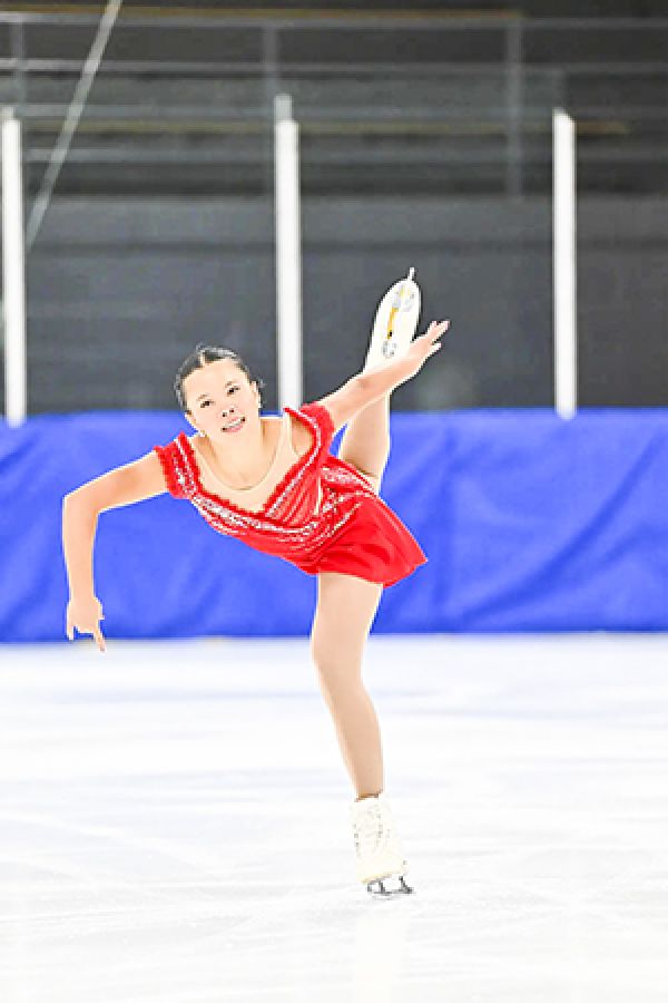 Brezden competes in her first international competition