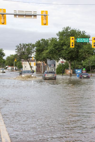 Water levels lowering, damage being assessed