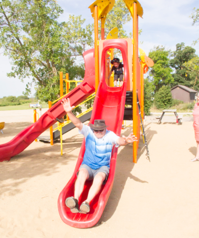 Stoney Point Beach gets a new play structure