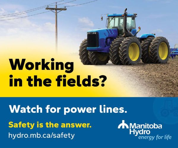 Manitoba Hydro reminds agricultural producers to stay safe