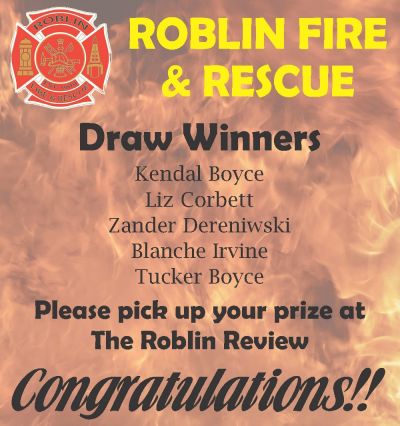 Roblin Fire &amp; Rescue Draw Winners