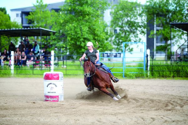 Ladies barrel racing takes over the New Era Ag arena