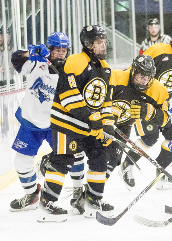 Sage Dela Cruz, 19, in action against the Parkland Rangers has ties to Dauphin.
